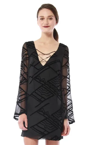 Tie Front Shift Dress