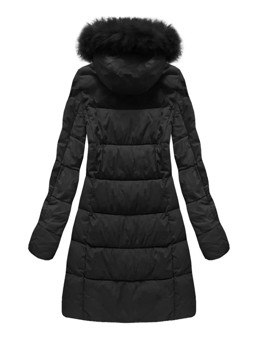 Winter Hooded Windproof Warm Zipper Coat