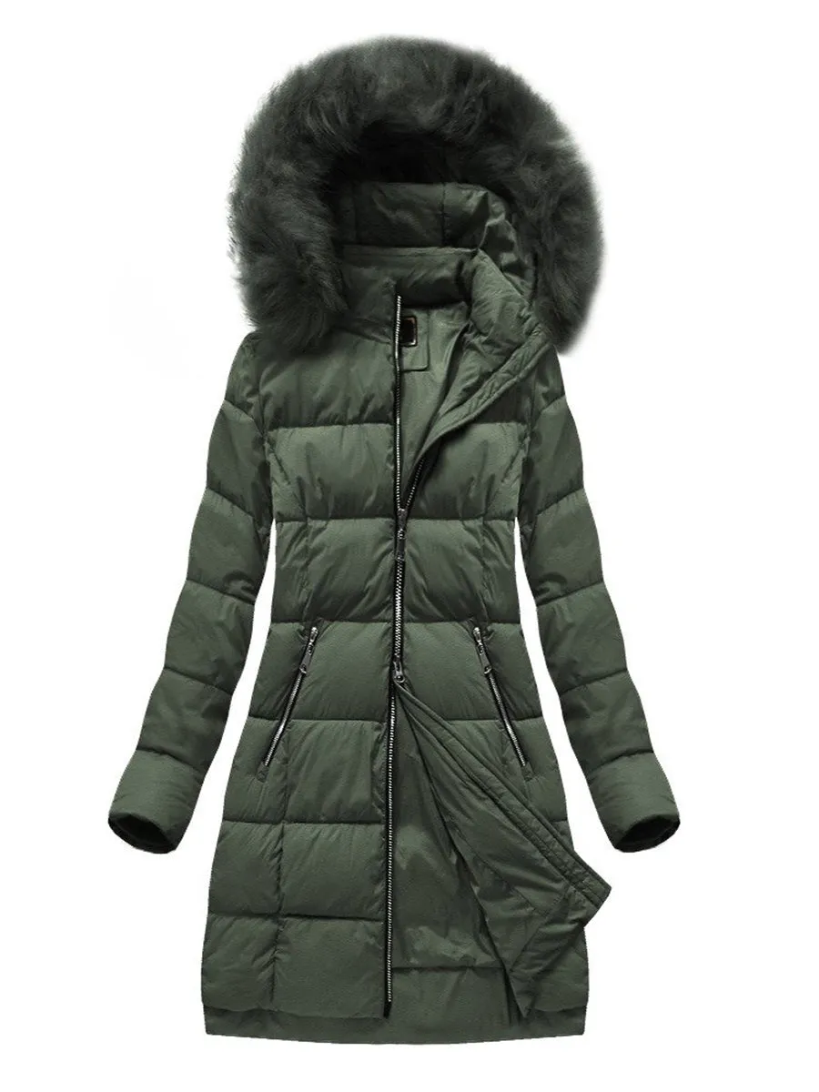 Winter Hooded Windproof Warm Zipper Coat