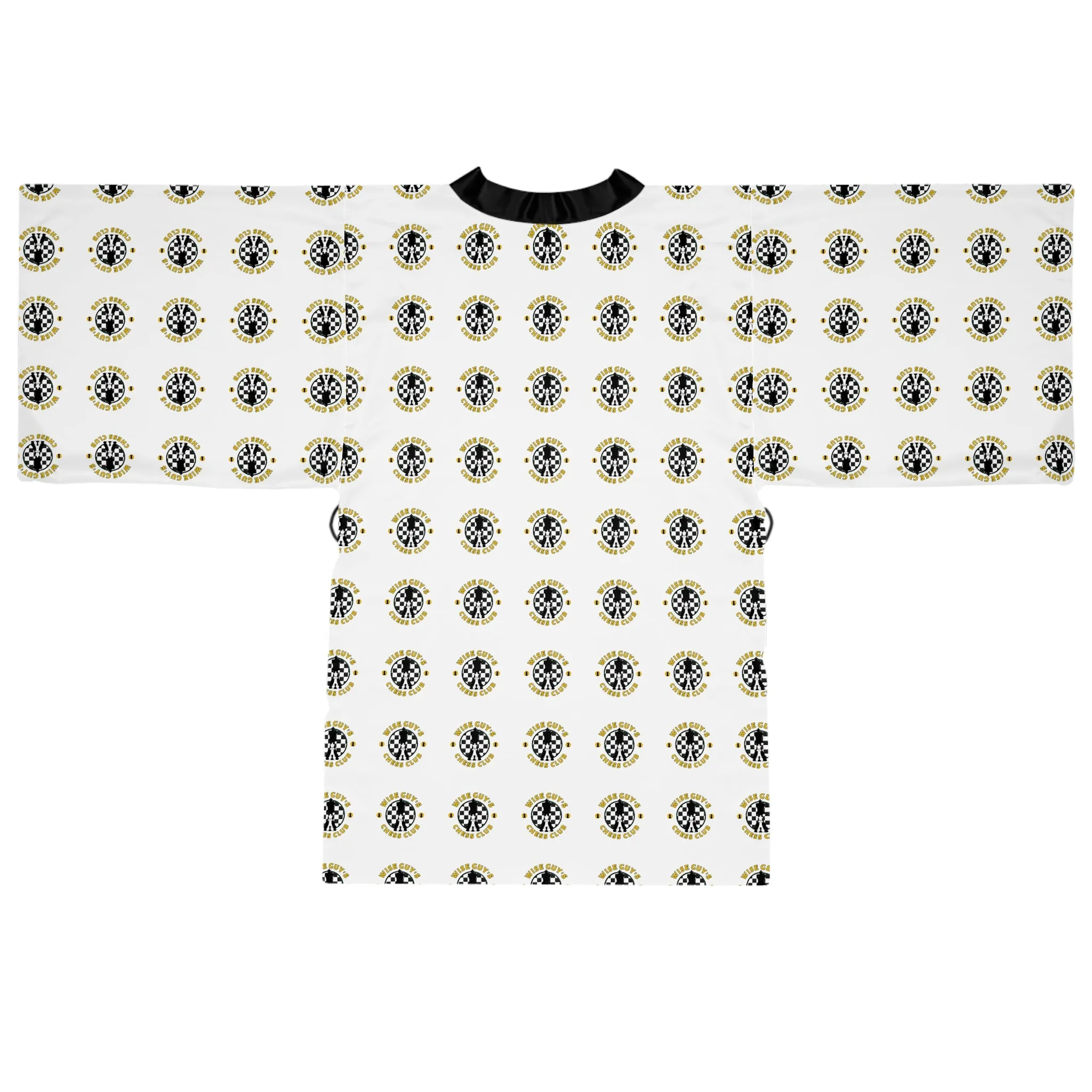 Wise Guy's Chess Club Long Sleeve Kimono Robe (AOP)