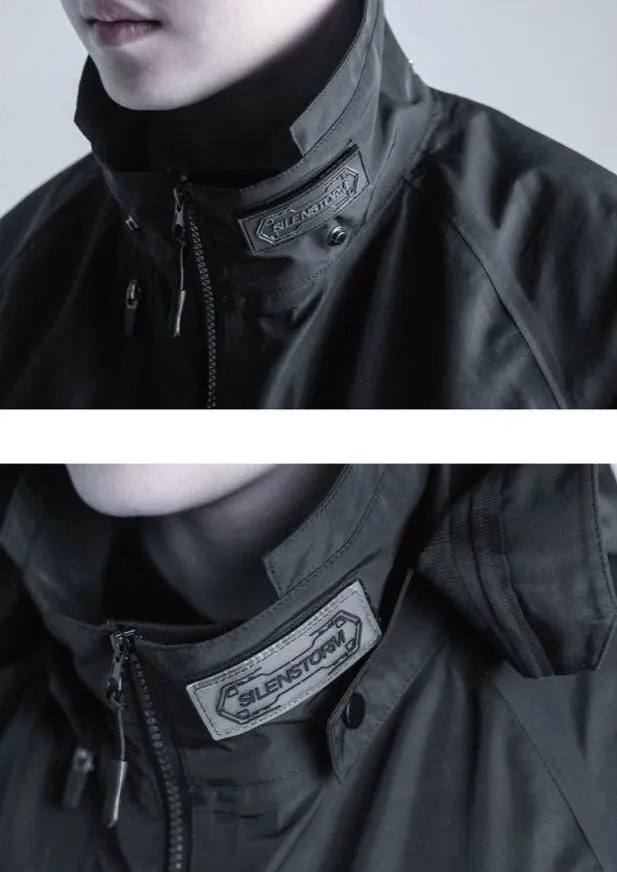 WLS Rainproof Techwear Zippered Multi Pockets Windbreaker Jacket