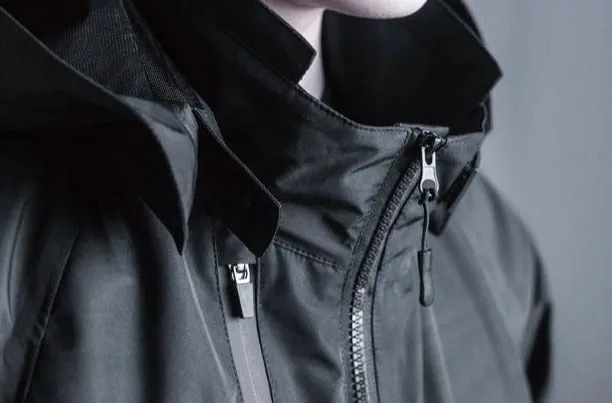 WLS Rainproof Techwear Zippered Multi Pockets Windbreaker Jacket