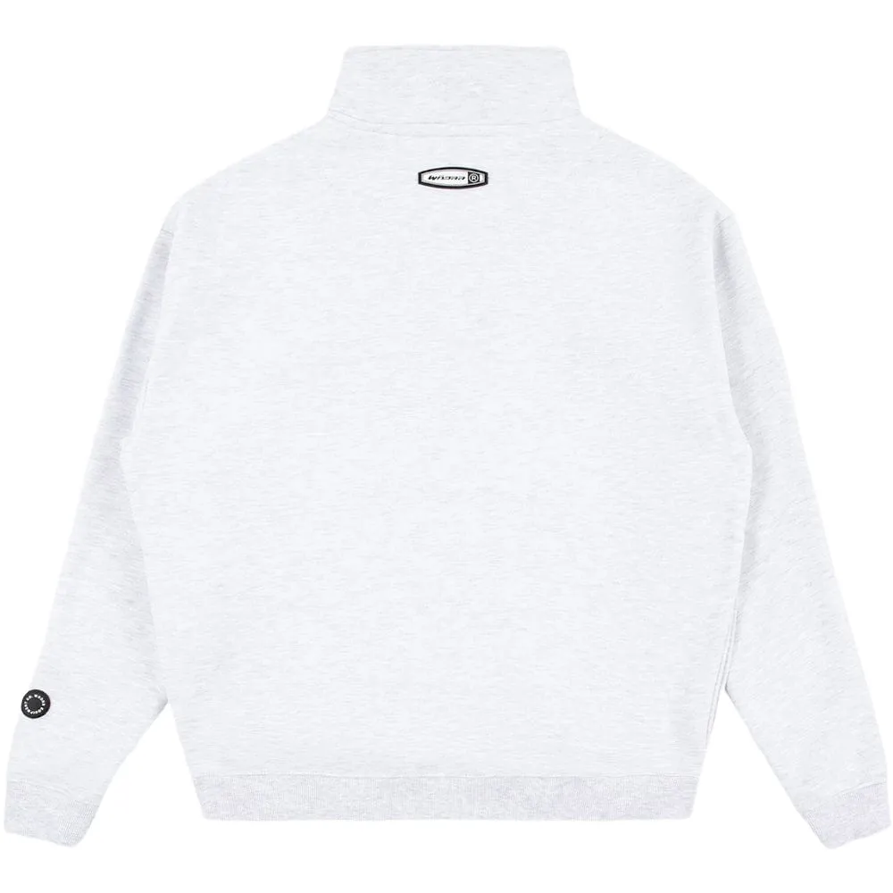 WNDRR Companion 1/4 Zip Sweat - White Marle