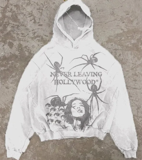 Women Retro streetwear Hip Hop Jacket hoodie