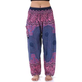 Women's Mandala Harem Pants Lavender Dreams