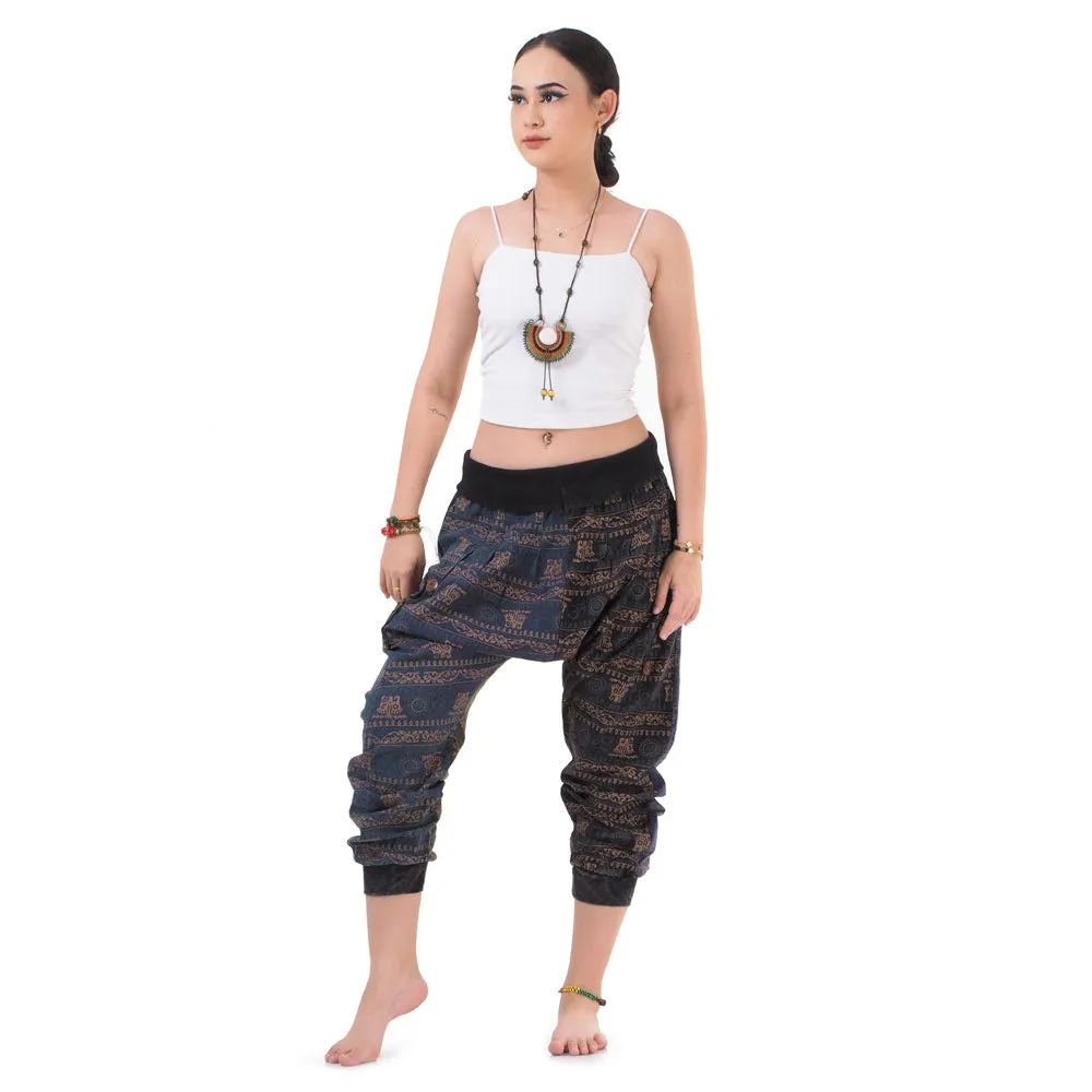 Women’s Patchwork Capri Harem Pants Mystic Passion