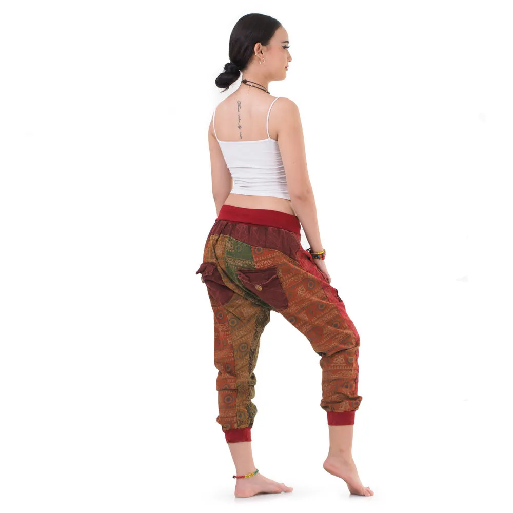 Women’s Patchwork Capri Harem Pants Mystic Passion