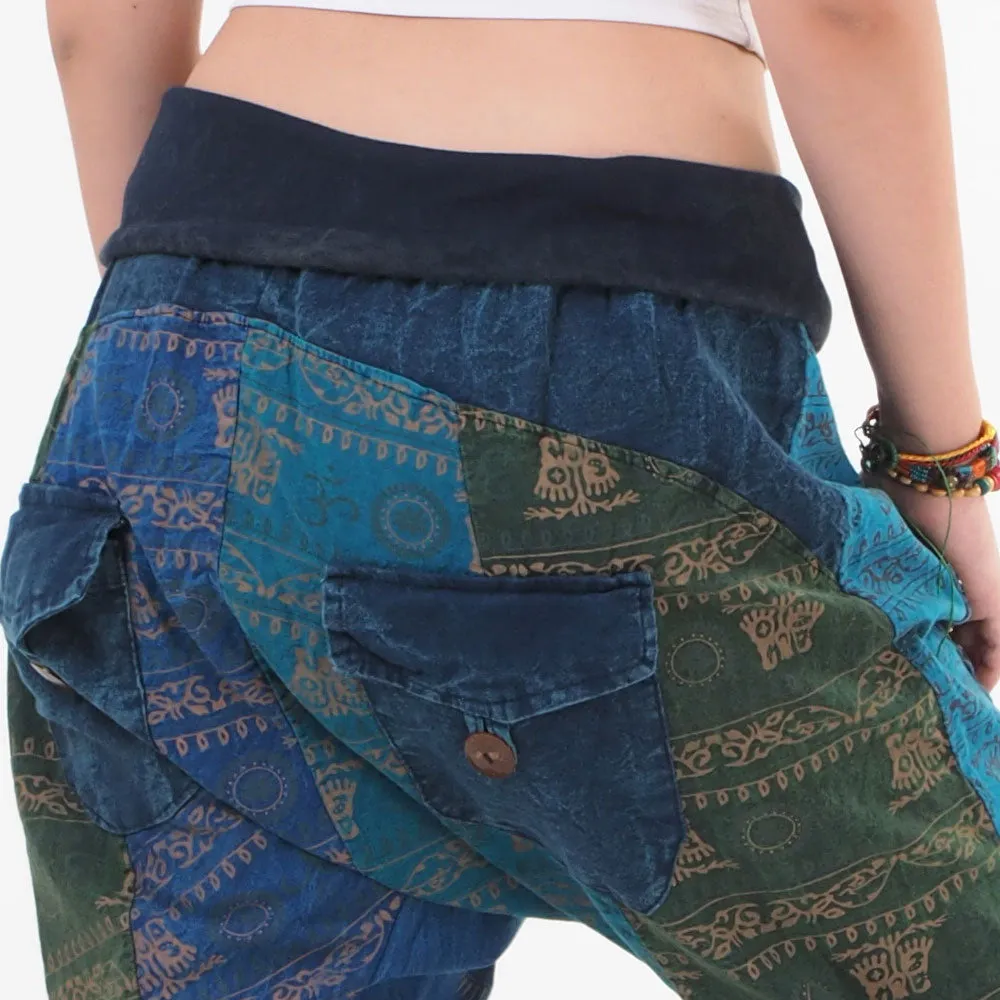 Women’s Patchwork Capri Harem Pants Mystic Passion