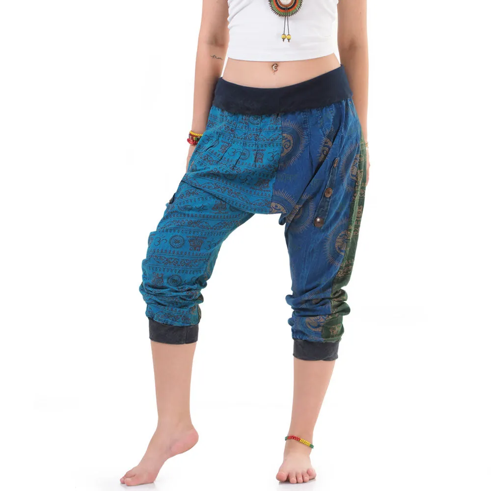 Women’s Patchwork Capri Harem Pants Mystic Passion