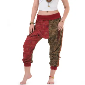 Women’s Patchwork Capri Harem Pants Mystic Passion