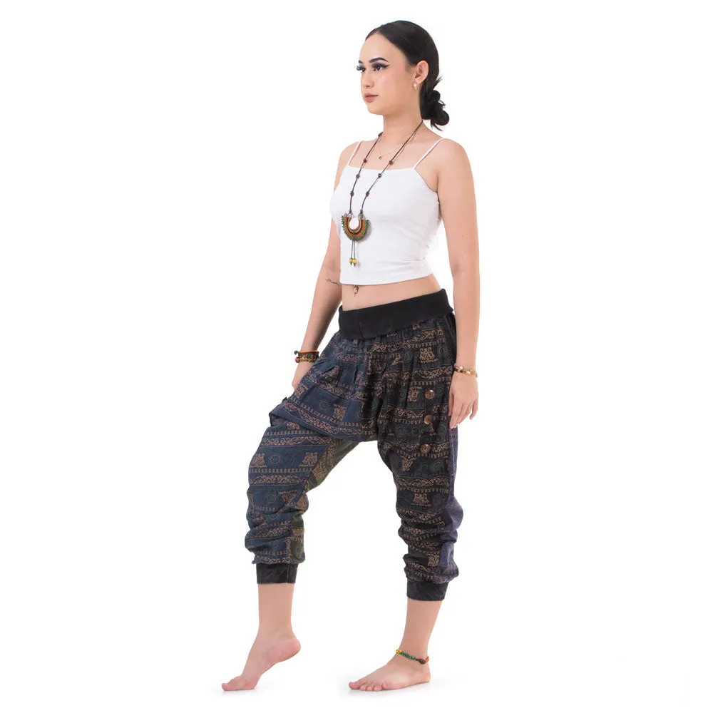 Women’s Patchwork Capri Harem Pants Mystic Passion