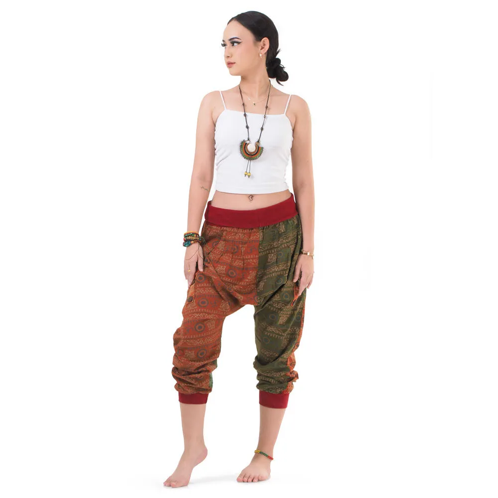 Women’s Patchwork Capri Harem Pants Mystic Passion