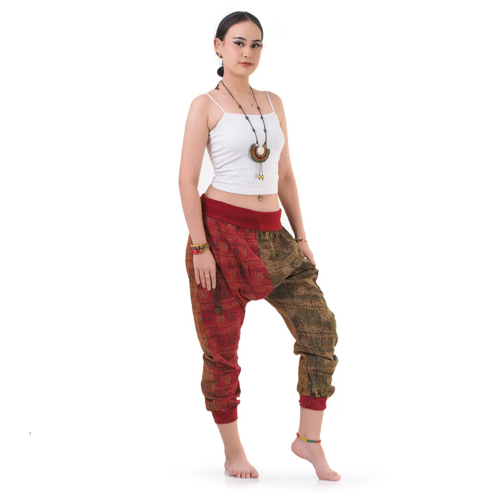 Women’s Patchwork Capri Harem Pants Mystic Passion