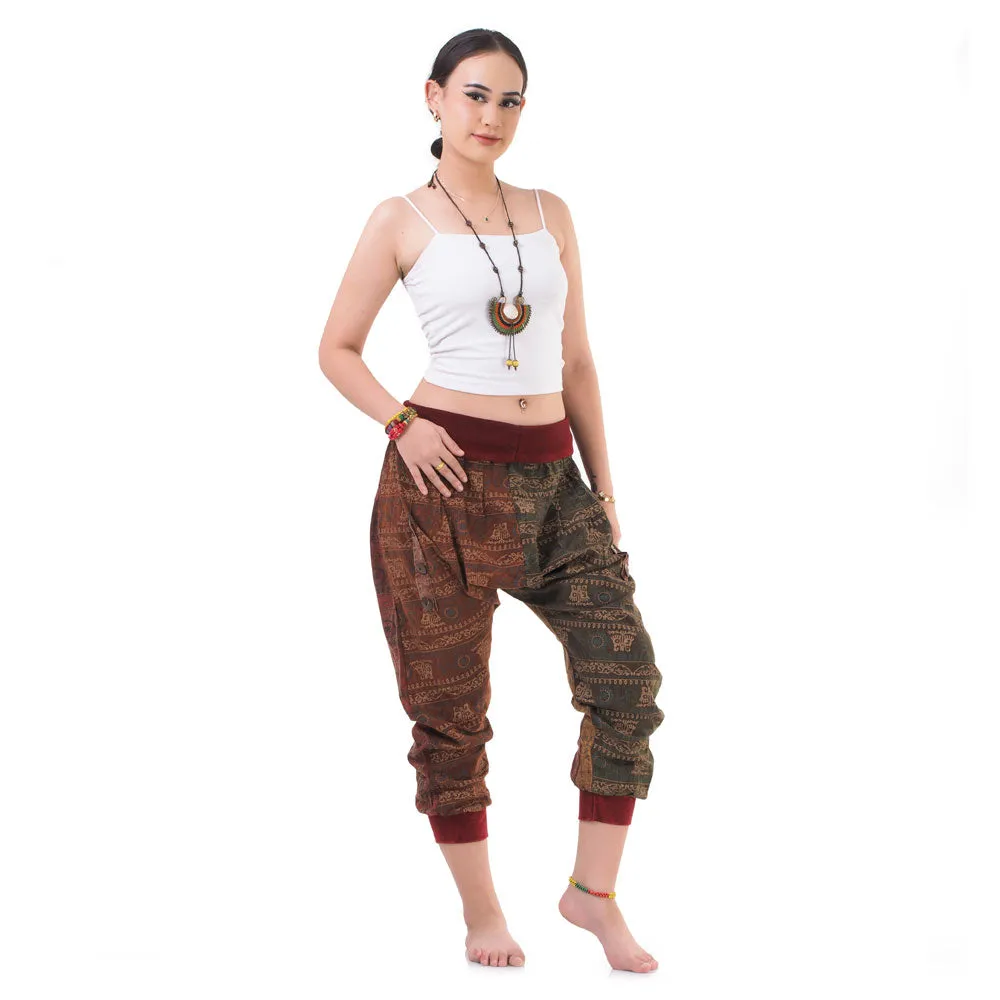 Women’s Patchwork Capri Harem Pants Mystic Passion