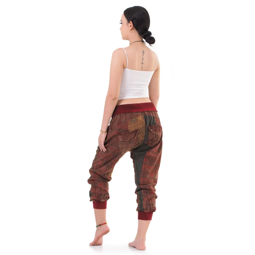 Women’s Patchwork Capri Harem Pants Mystic Passion