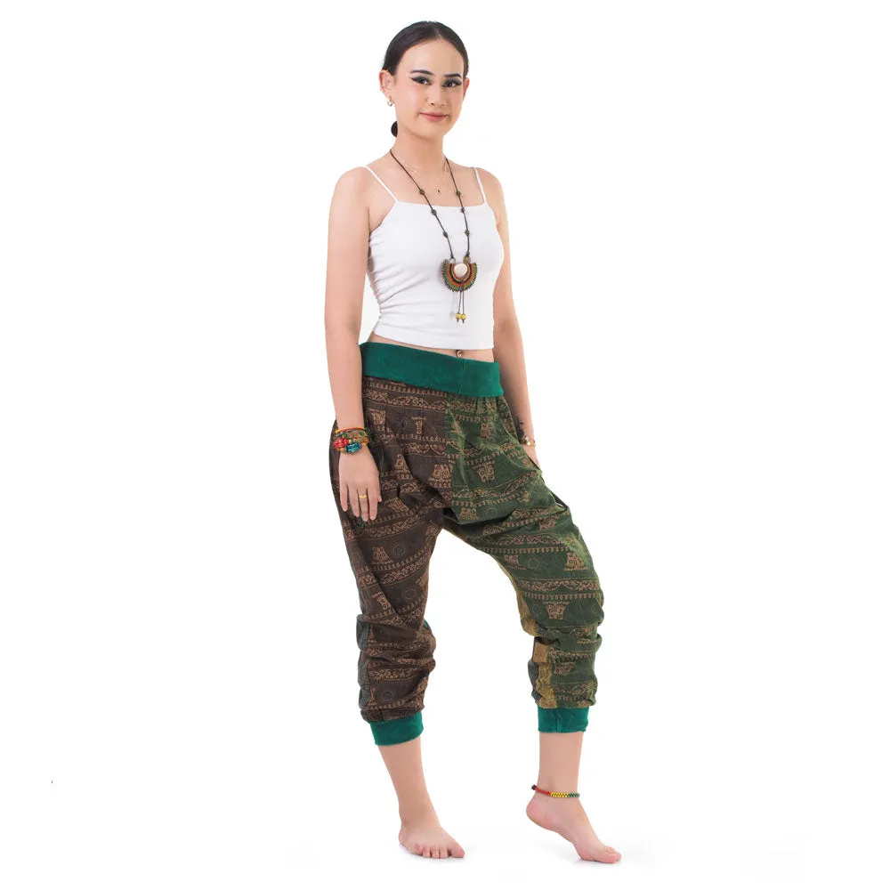 Women’s Patchwork Capri Harem Pants Mystic Passion