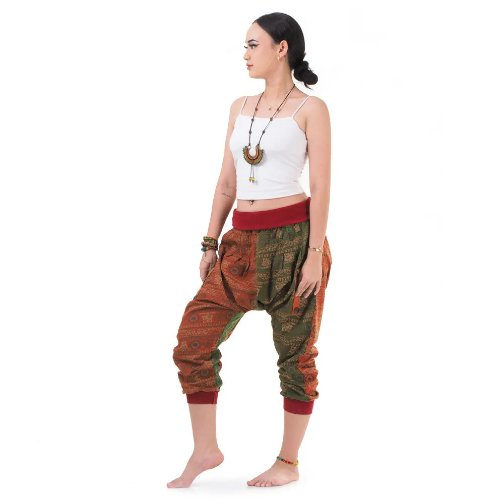 Women’s Patchwork Capri Harem Pants Mystic Passion