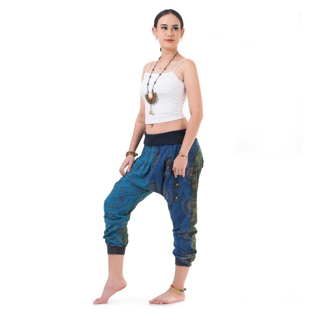 Women’s Patchwork Capri Harem Pants Mystic Passion