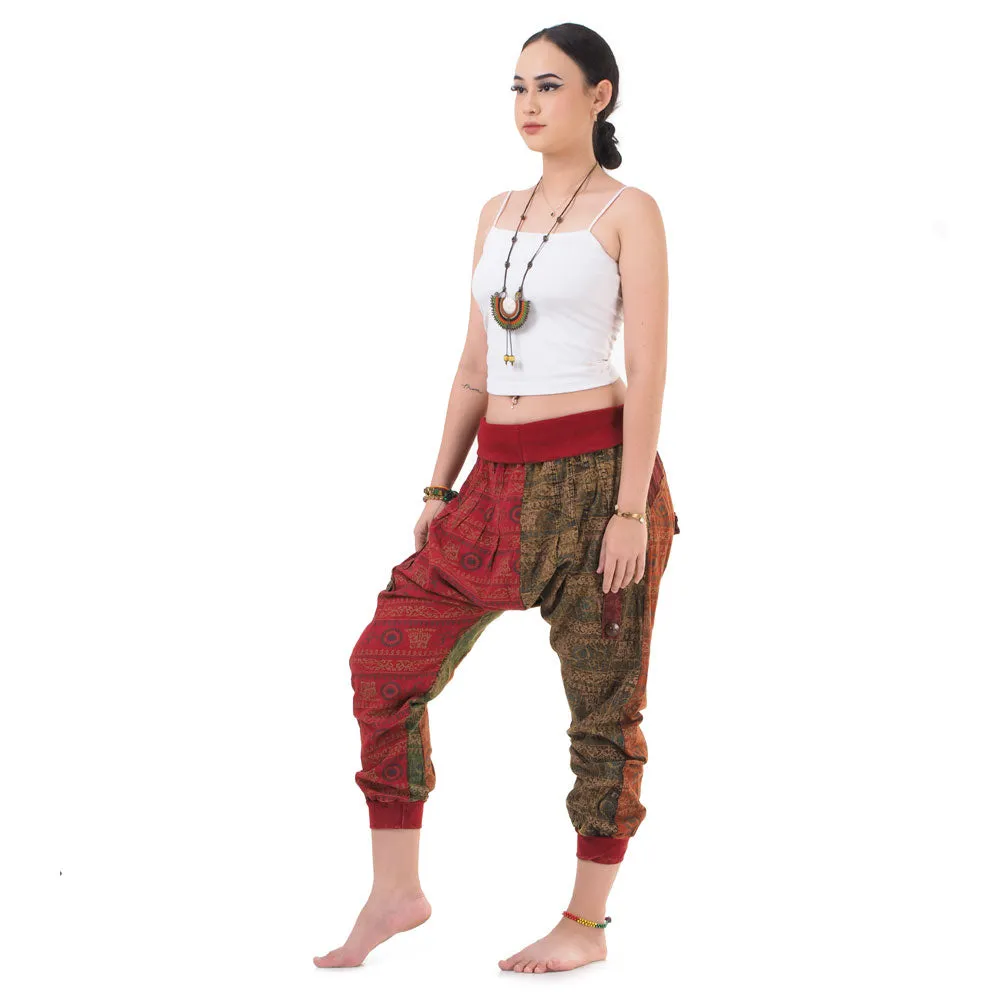 Women’s Patchwork Capri Harem Pants Mystic Passion
