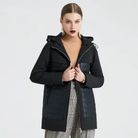 Women's Spring/Autumn Windproof Hooded Coat With Pockets